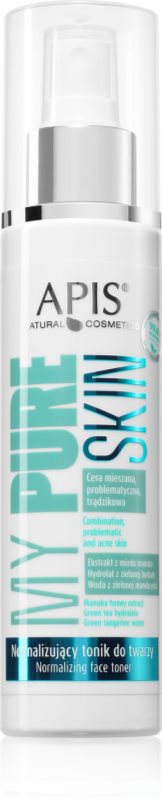 Apis Natural Cosmetics My Pure Skin tonic pentru curatare impotriva imperfectiunilor pielii 150 ml