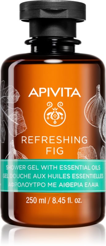 Apivita Refreshing Fig Shower Gel gel de dus revigorant cu uleiuri esentiale