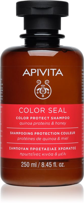 Apivita Color Seal Shampoo șampon pentru protecția părului vopsit fără sulfat 250 ml
