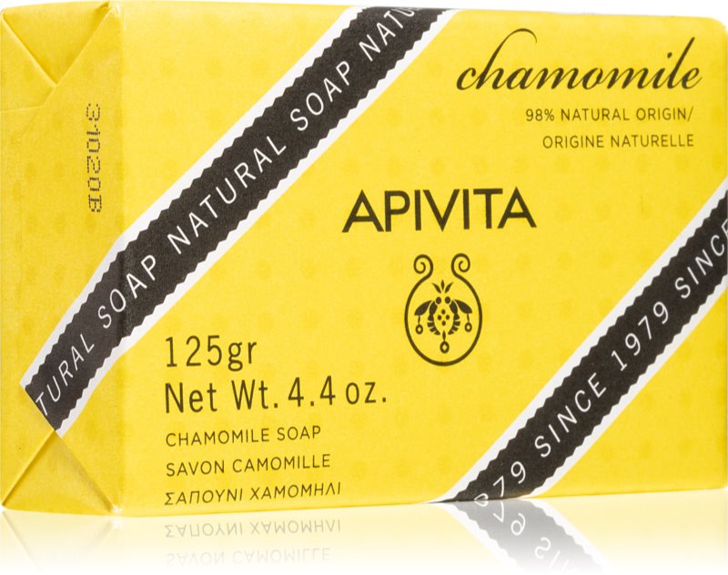Apivita Natural Soap Chamomile săpun solid pentru curățare 125 g