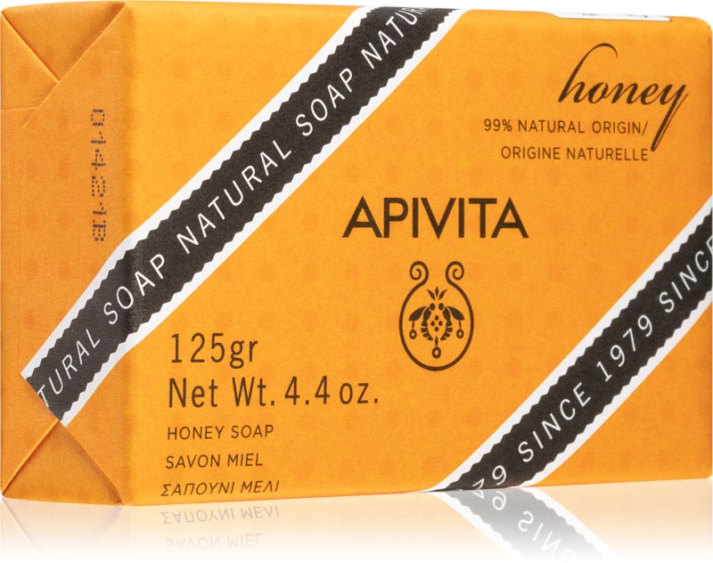 Apivita Natural Soap Honey săpun solid pentru curățare 125 g