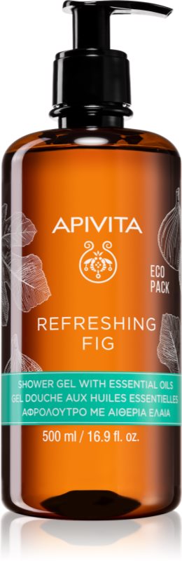 Apivita Refreshing Fig Shower Gel gel de dus revigorant cu uleiuri esentiale