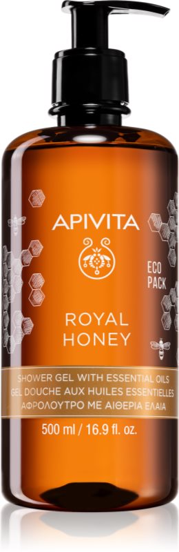 Apivita Royal Honey Creamy Shower Gel gel de dus hidratant cu uleiuri esentiale