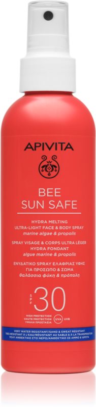 Apivita Bee Sun Safe Hydra Melting Ultra-Light Spray SPF30 spay-lotiune de protectie solara SPF 30 200 ml