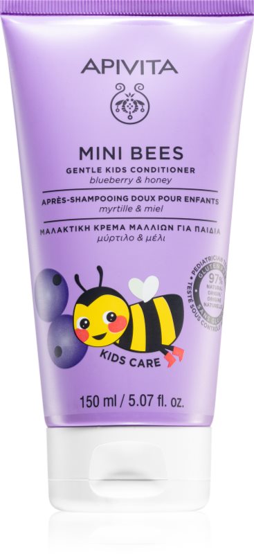 Apivita Mini Bees Gentle Kids Conditioner Blueberry & Honey balsam pentru copii 150 ml