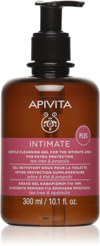 Apivita Intimate Plus Cleansing Gel gel de dus delicat spumant pentru igiena intima 300 ml