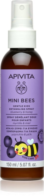 Apivita Mini Bees Gentle Kids Detangling Spray Blueberry&Honey spray pentru par usor de pieptanat 150 ml