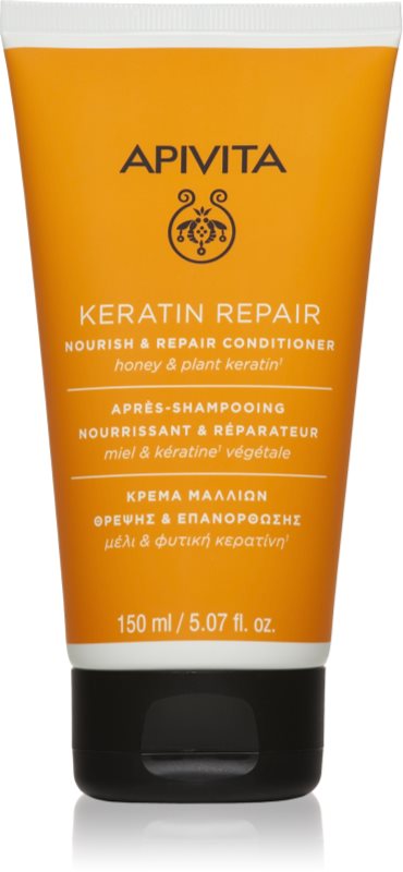 Apivita Keratin Repair Nourish Repair Conditioner balsam regenerant cu keratina pentru păr uscat și deteriorat 150 ml