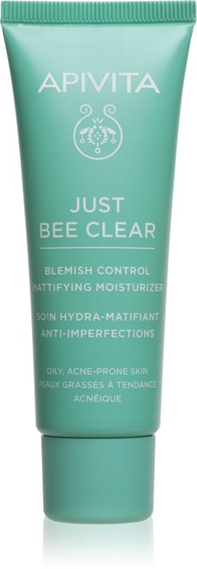 Apivita Just Bee Clear Blemish Control Moisturizer crema de fata hidratanta cu niacinamidă 40 ml