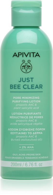 Apivita Just Bee Clear Pore Minimizing Lotion Îngrijire pentru pori dilatati si puncte negre 200 ml