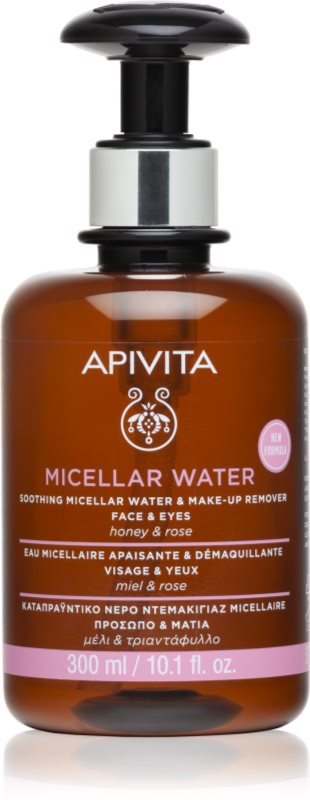 Apivita Cleansing Micellar Water Apă micelară calmantă pentru față și ochi 300 ml