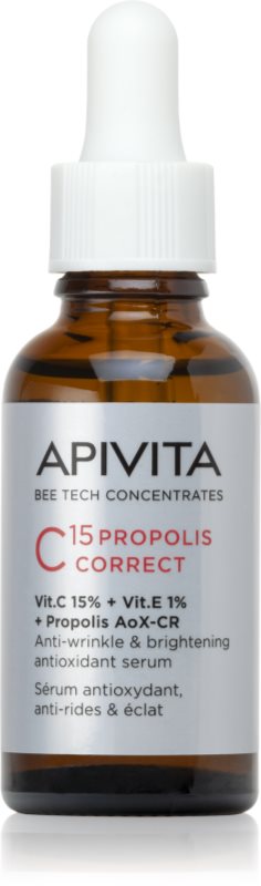 Apivita Bee Tech Concentrates C15 Propolis Correct Serum ser antioxidant pentru un ten mai ferm 30 ml