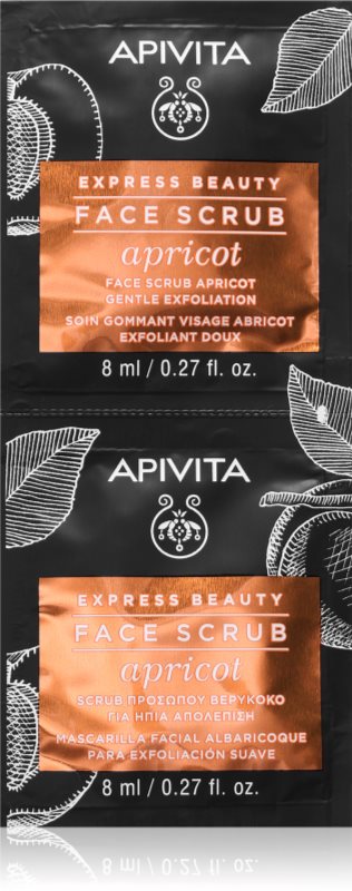 Apivita Express Beauty Apricot peeling delicat 2x8 ml