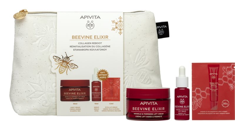 Apivita Beevine Elixir Gift Pouch (with Light Cream) set cadou pentru fermitatea pielii