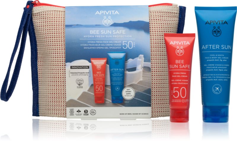 Apivita Bee Sun Safe Hydra Fresh Sun Protection set plaja