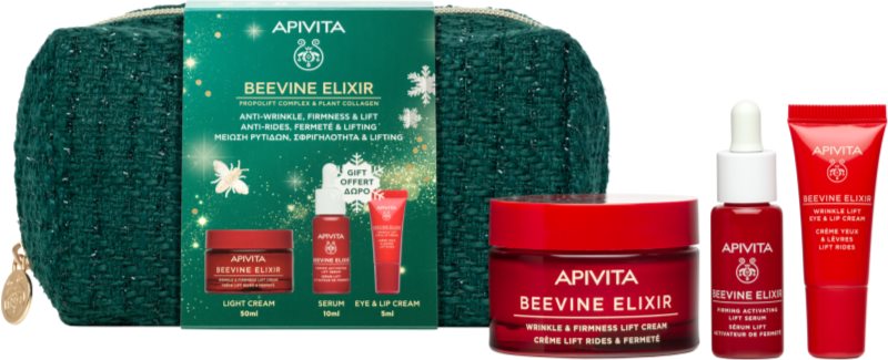 Apivita Beevine Elixir Collagen Reboot set cadou de Crăciun pentru fermitatea pielii
