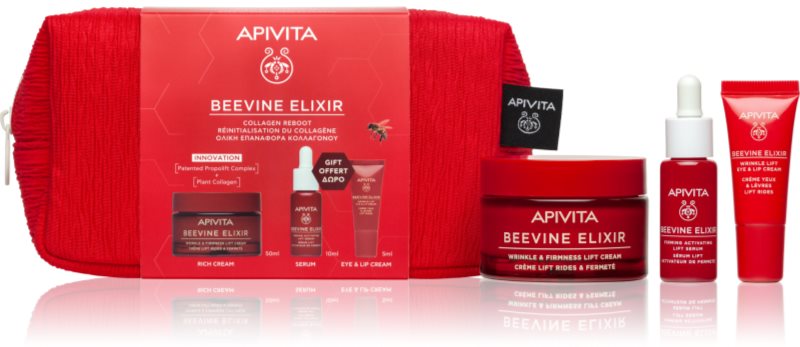 Apivita Beevine Elixir Collagen Reboot set cadou pentru fermitatea pielii