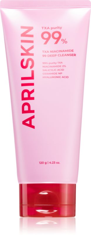 APRILSKIN TXA Niacinamide 99 Deep Cleanser spuma de curatare impotriva punctelor negre 120 g