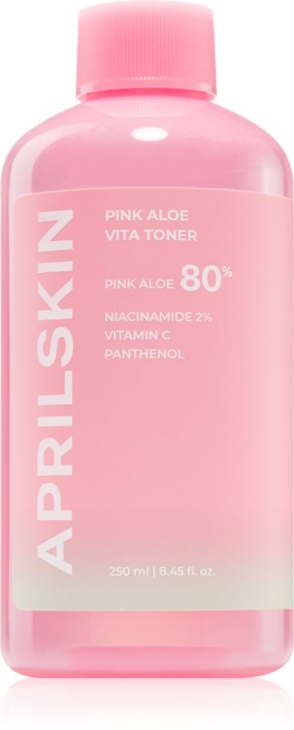 APRILSKIN Pink Aloe Vita Toner tonic hidratant pentru fortificarea barierei cutanate 250 ml
