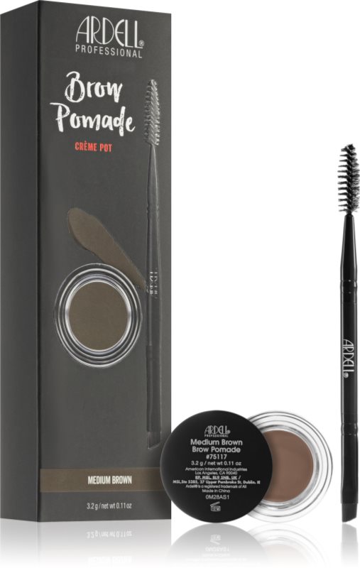 Ardell Brows pomadă pentru sprâncene cu pensula culoare Medium Brown 3.2 g