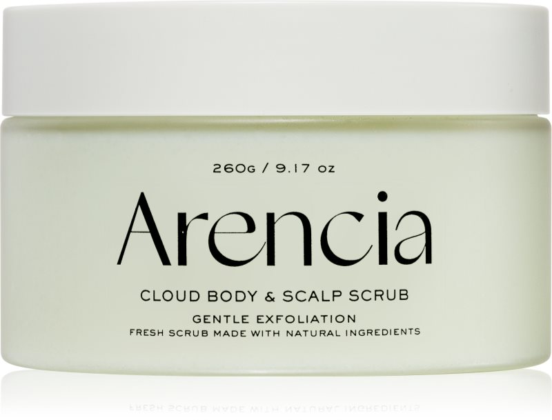 Arencia Fresh Cloud Geranium & Primrose crema delicata pentru exfoliere pentru corp si par 260 g