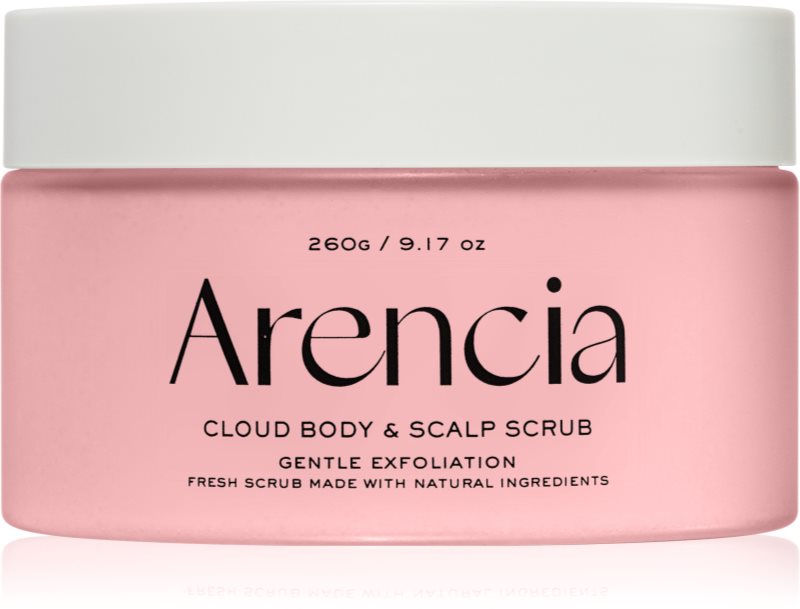 Arencia Fresh Cloud Lavender & Pear exfoliant delicat pentru corp de par si de corp 260 g