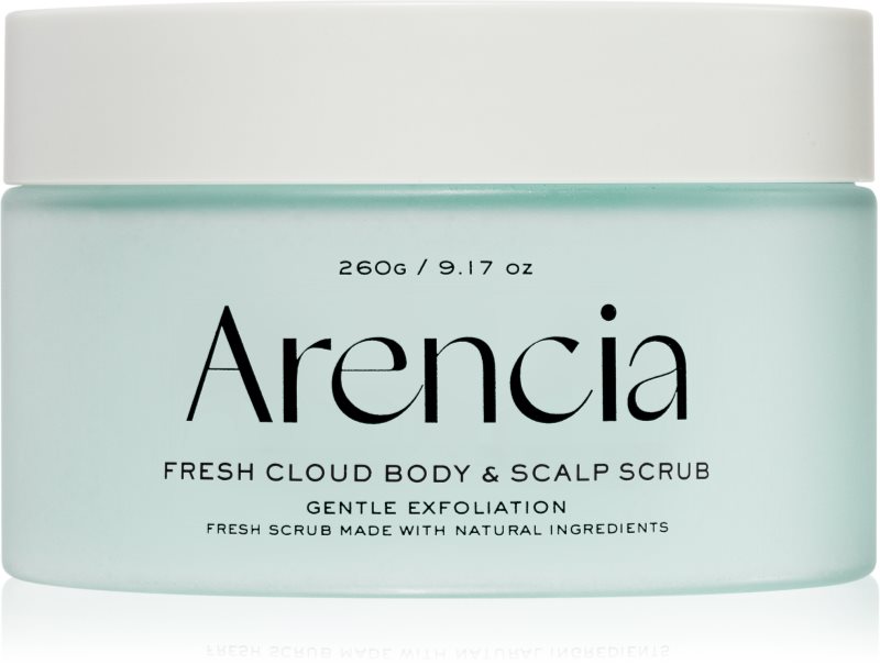 Arencia Fresh Cloud French Mint & Lily crema delicata pentru exfoliere pentru corp si par 260 g