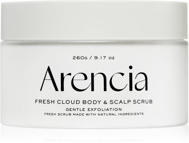Arencia Fresh Cloud White Tea & Neroli crema delicata pentru exfoliere pentru corp si par 260 g