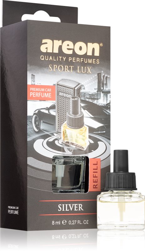 Areon Car Black Edition Silver parfum pentru masina rezervă 8 ml