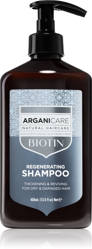 Arganicare Biotin Regenerating Shampoo Sampon pentru par fin cu biotina 400 ml