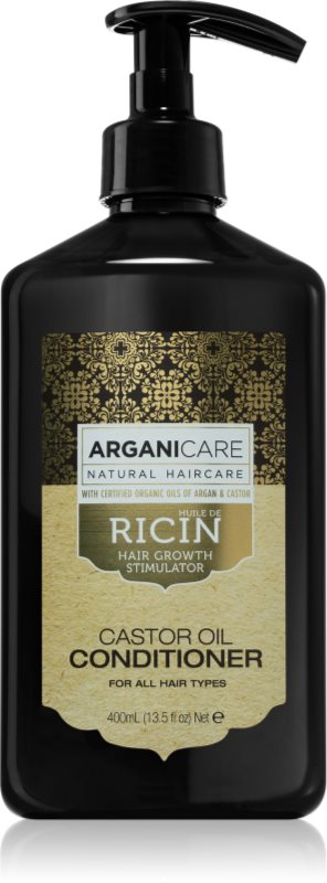 Arganicare Ricin balsam hranitor si hidratant stimuleaza cresterea parului pentru toate tipurile de par 400 ml