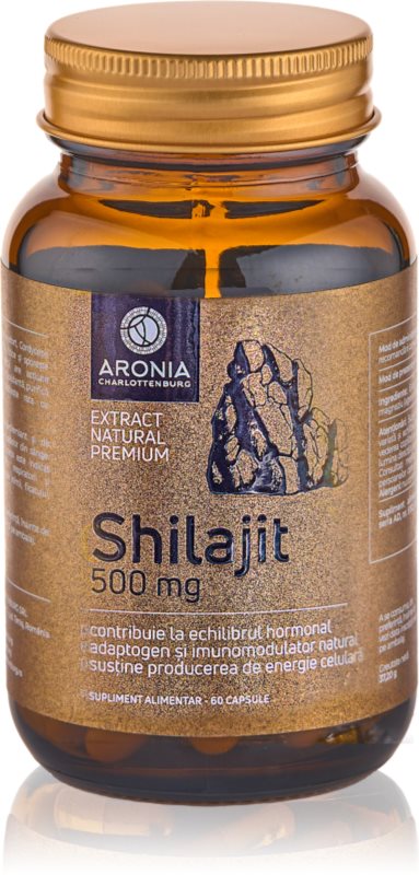 Aronia Charlotteburg Shilajit supliment alimentar pentru bunăstarea dvs. 60 caps.