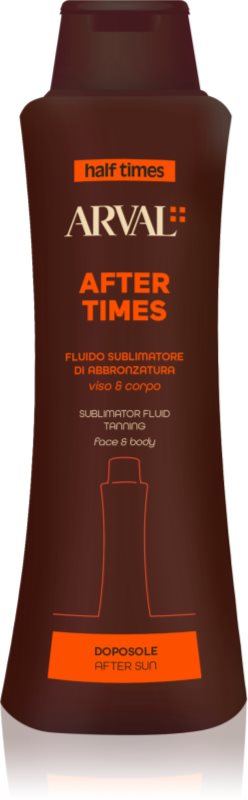 Arval Half Times Sublimator Fluid Tanning fluid dupa expunerea la soare pentru față și corp 400 ml
