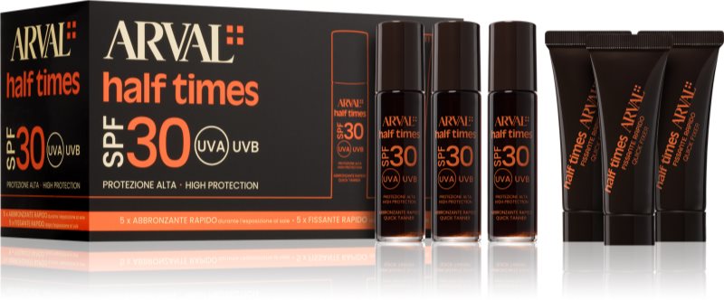 Arval Half Times Fast Tanning Bottle + Tube Set set accelerator de bronzare