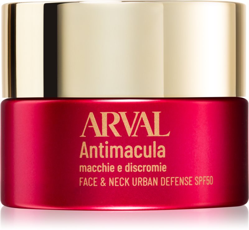 Arval Antimacula Face & Neck Urban Defense SPF50 cremă protectoare impotriva petelor intunecate 50 ml