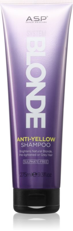 ASP System Blonde Anti-Yellow sampon pentru stralucire pentru părul blond şi gri