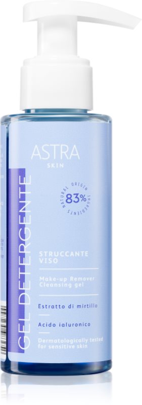 Astra Make-up Skin gel de curățare blând pentru toate tipurile de ten 100 ml