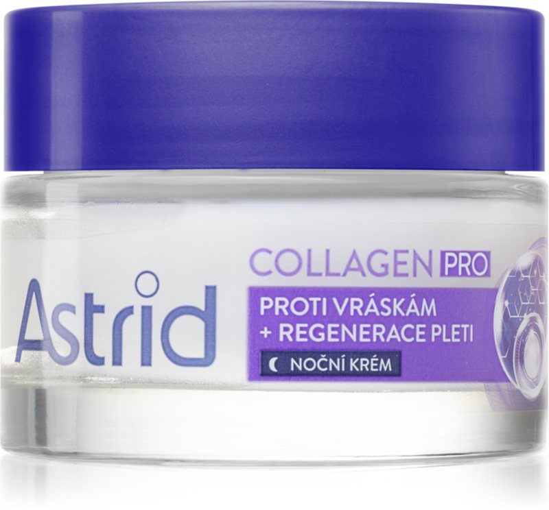 Astrid Collagen PRO crema de noapte împotriva tuturor semnelor de imbatranire efect regenerator 50 ml