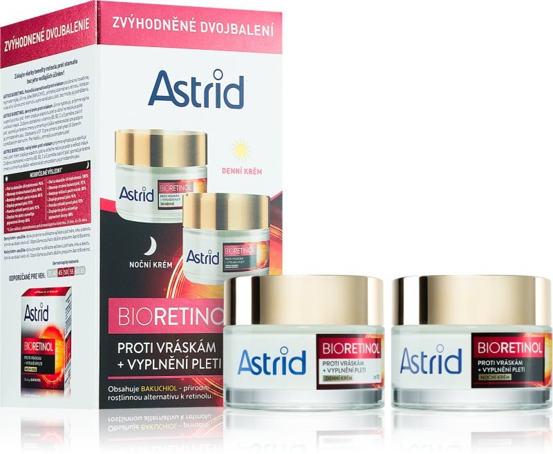 Astrid Bioretinol set cadou antirid pentru femei 2x50 ml
