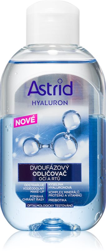 Astrid Hyaluron demachiant in doua faze pentru ochi si buze 125 ml