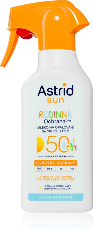 Astrid Sun lotiune pentru bronzat Spray SPF 50 270 ml