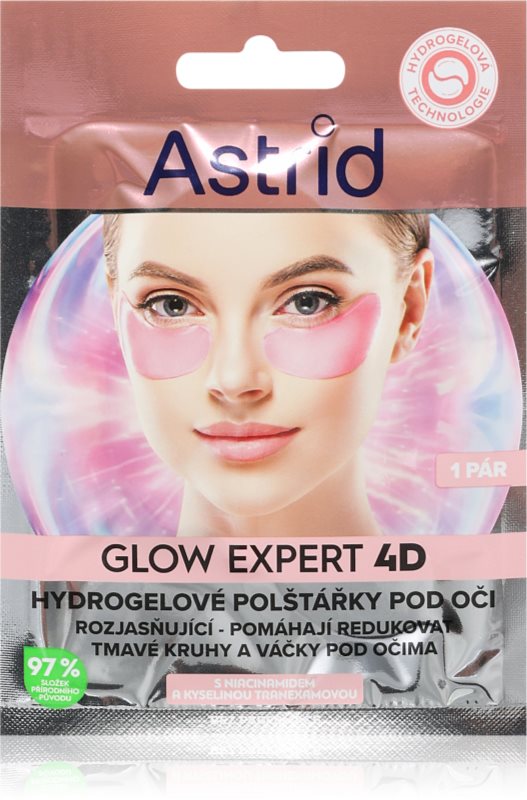 Astrid Glow Expert masca pentru ochi impotriva ridurilor, cearcanelor si a foliculilor 2 buc