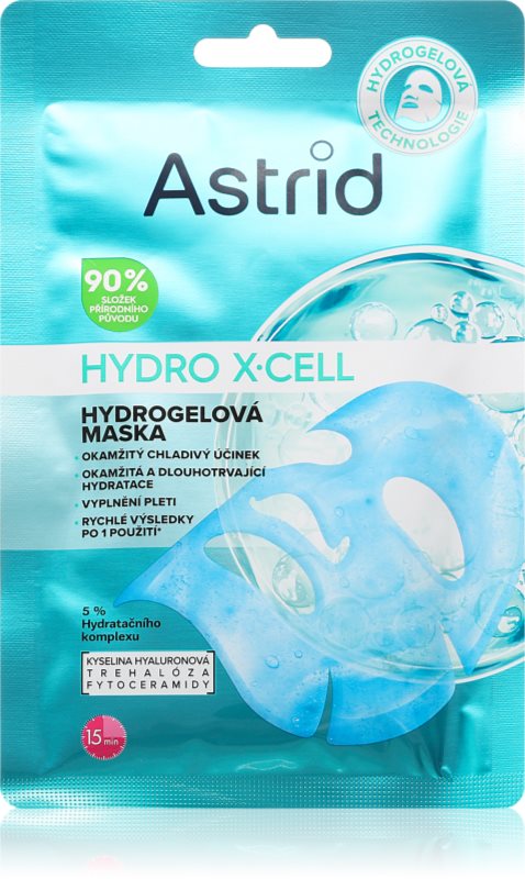 Astrid Hydro X-Cell masca cu hidrogel pentru o piele neteda si pentru a reduce vizibilitatea ridurilor 1 buc