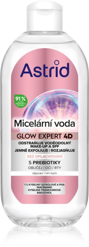 Astrid Glow Expert apa cu particule micele pentru o piele mai luminoasa 400 ml