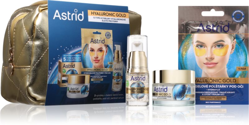 Astrid Hyaluronic Gold set cadou pentru o piele perfecta