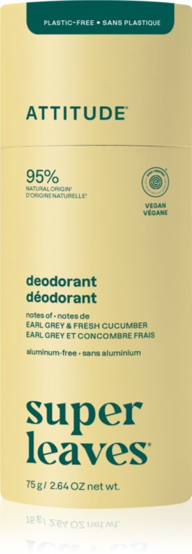 Attitude Super Leaves Natural Deodorant deodorant solid natural fără aluminiu