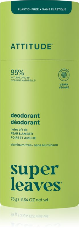 Attitude Super Leaves Natural Deodorant deodorant solid natural fără aluminiu
