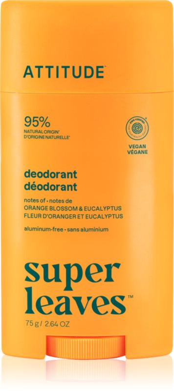 Attitude Super Leaves Natural Deodorant deodorant Orange Blossom & Eucalyptus 75 g