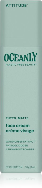 Attitude Oceanly Face Cream cremă solidă cu efect de matifiere pentru ten mixt 30 g