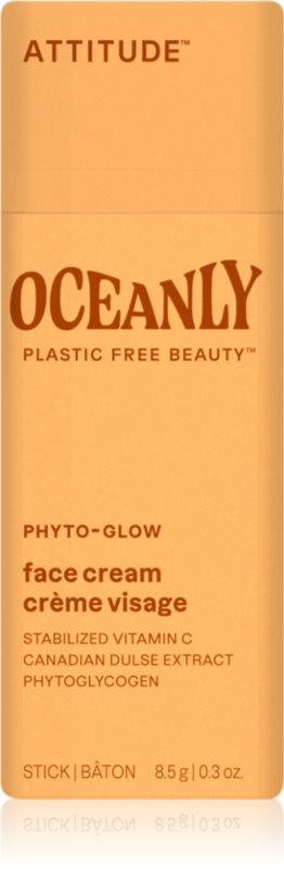 Attitude Oceanly Face Cream cremă solidă cu efect de iluminare cu vitamina C 8,5 g